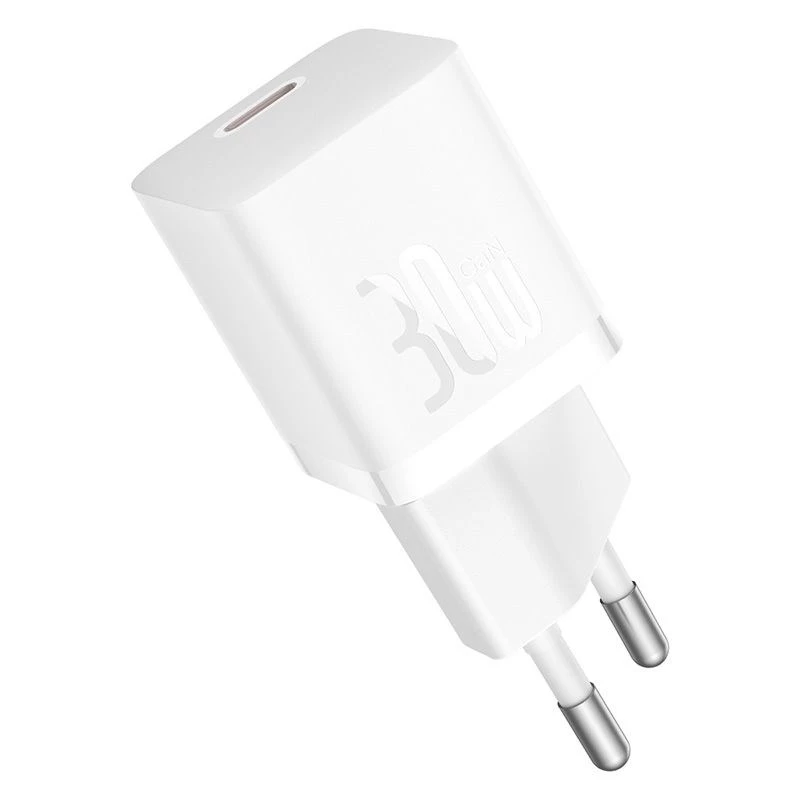Baseus P10110902213-01 USB-C GaN5 mini 30W tīkla lādētājs Balts