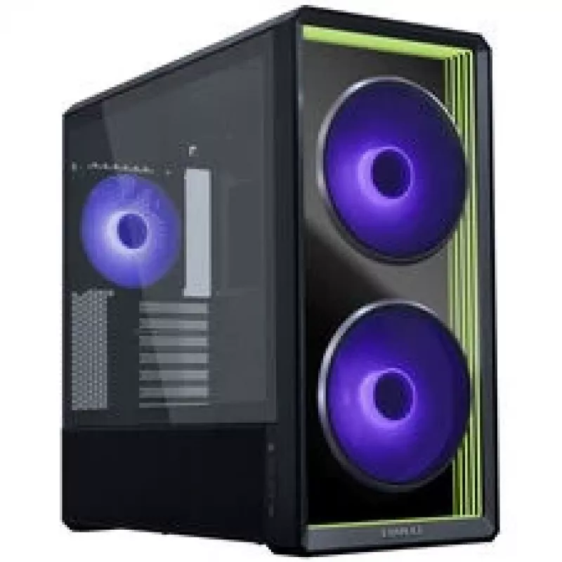 Lian Li LANCOOL 217 INF PC korpusa komplekts + 3x UNI FAN SL-INF 120 Reverse Blade ventilators - melns