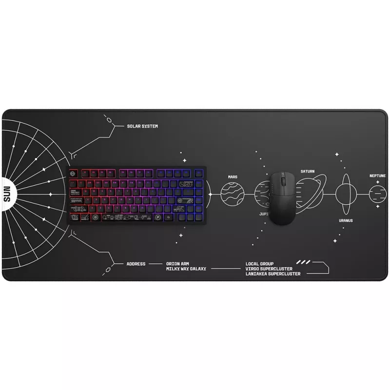 Dark Project ALU81A Terra Nova spēļu klaviatūra, ISO, melna
