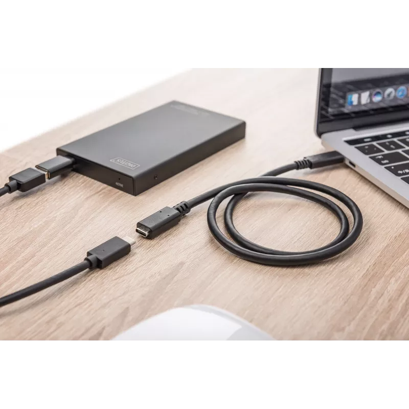USB Type-C pagarinātāja kabelis Digitus AK-300210-015-S