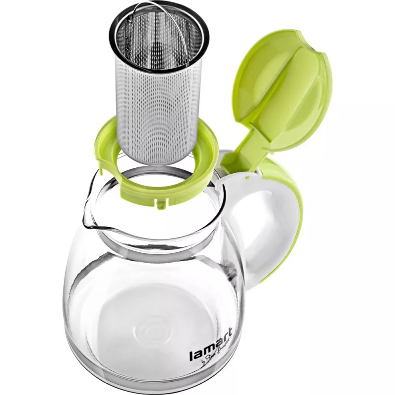 Tējas sietiņš Glass Lamart LT7028 Zaļš caurspīdīgs 13 cm diametrs 155 mm augstums