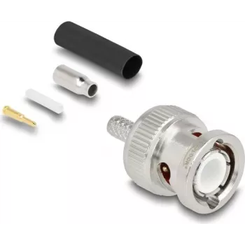 BNC spraudnis DELOCK 90756 koaksiālajiem kabeļiem RG-174 / RG-316 ar termosarukuma caurulīti