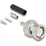 BNC spraudnis DELOCK 90756 koaksiālajiem kabeļiem RG-174 / RG-316 ar termosarukuma caurulīti