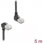 DeLOCK RJ45 tīkla kabelis Cat.6A S/FTP plāns 90° 5m melns