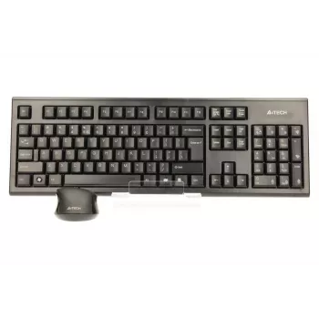 A4Tech 7100N bezvadu tastatūras un peles komplekts, RF, QWERTY, melns