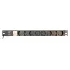 EnerGenie EG-PDU-014-F Rack Power Distribution Unit (8 FR ligzdas, 1U, 16A, Schuko spraudnis, 3m, melna krāsa)
