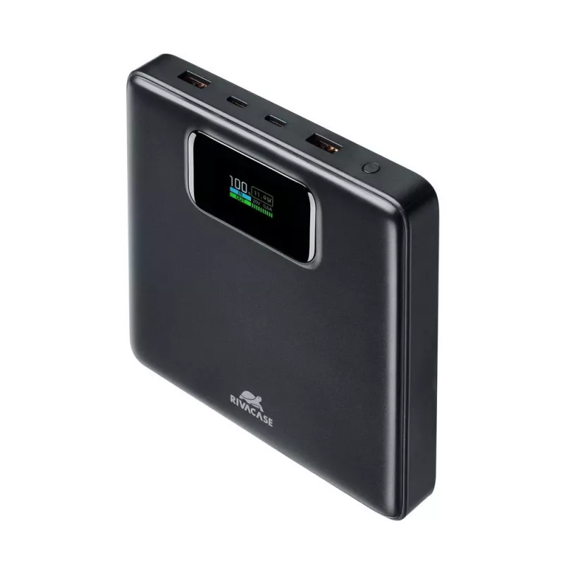 Ārējais akumulators Rivacase VA1091 — 25800 mAh, kopējā izejas jauda 100 W, USB pieslēgvietas
