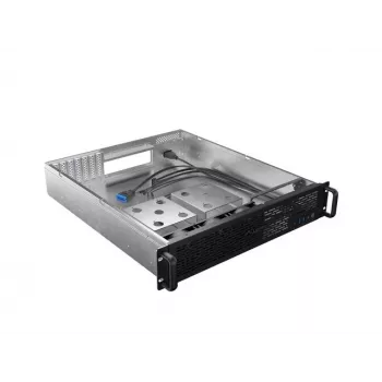 Plaukta korpuss Lanberg SC01-5202-12B 2U Melns 3 ventilatori HDD+SSD