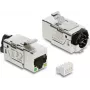 Keystone modulis DELOCK 86610 — plakans no nerūsējošā tērauda RJ-45, 16.4×37.5×22 mm