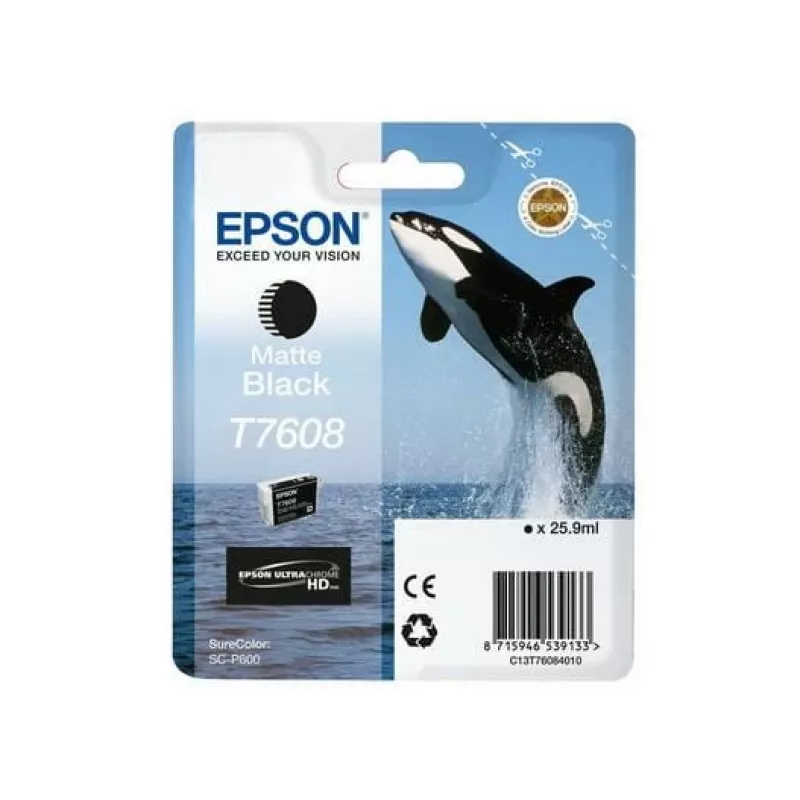 Epson C13T76084N10 tintes kasetne 1 gab. Oriģināls Matēti melna