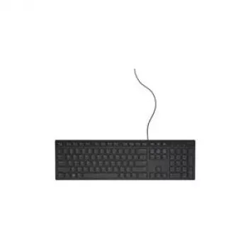 DELL vadu tastatūra - KB216 - norvēģu (QWERTY) - melna, Pilnizmēra (100%), vadu, USB, QWERTY, melna