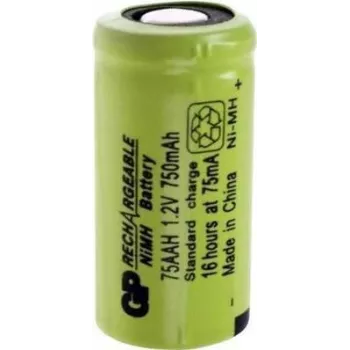 Atkārtoti uzlādējama NiMH AA baterija GP GP75AAH 1.2V 750mAh