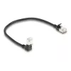 Tīkla kabelis DeLOCK RJ45 Cat.6A 0,25 m, melns