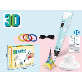 3D pildspalva, filamentu komplekts ar USB strāvas kabeli