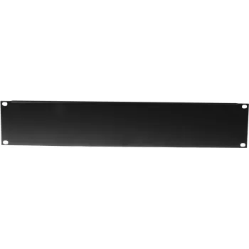 Priekšējais panelis Omnitronic Z-19U Steel Melns 2U — tērauda 19 collu statīva panelis, 2U augstums