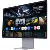 Samsung M90SF datora monitors 81,3 cm (32 colli) 3840 x 2160 pikseļi 4K Ultra HD OLED Sudrabs