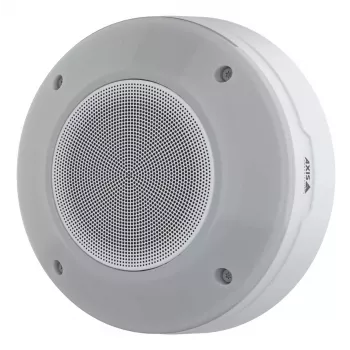 AXIS D4200-VE 2 virzienu āra skaļrunis, 365–14000 Hz, 102 dB, 140° izkliede, IP66, PoE, balts, staba/sienas stiprinājums