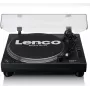 Skaņuplašu atskaņotājs Lenco LEN L-3818 melns, automātisks, alumīnija disks, USB Type-B, maiņstrāva 230V