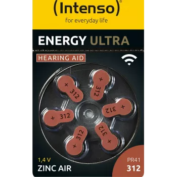 Intenso A312 Energy dzirdes aparāta akumulators 6 iepakojumā blisterī - Akumulators - 148 mAh vienreizlietojams akumulators 312 cinka-oglekļa (7504436)