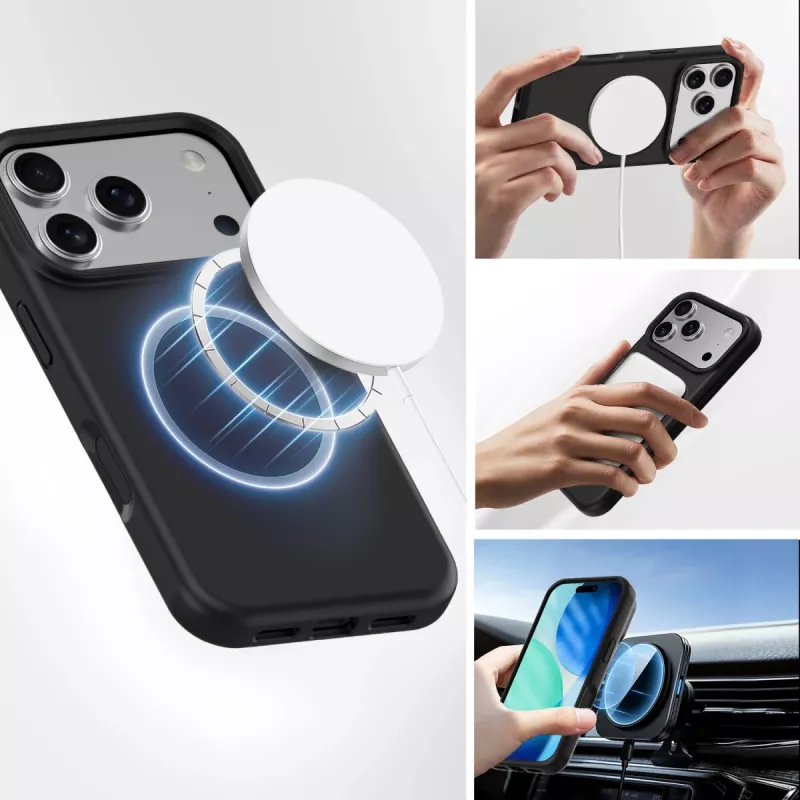 Border Case 4smarts Cupertino iPhone 17 Pro melna 16 cm