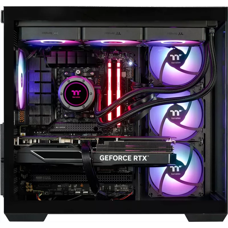 Thermaltake FTW RTX 5070 Ti spēļu dators, melns/caurspīdīgs, Windows 11 Home 64 bitu (PC-000087-DE)