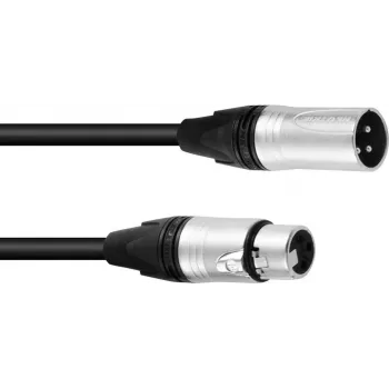 XLR 3-pin kabelis PSSO 10 m ar Neutrik saderīgiem savienotājiem audio/DMX