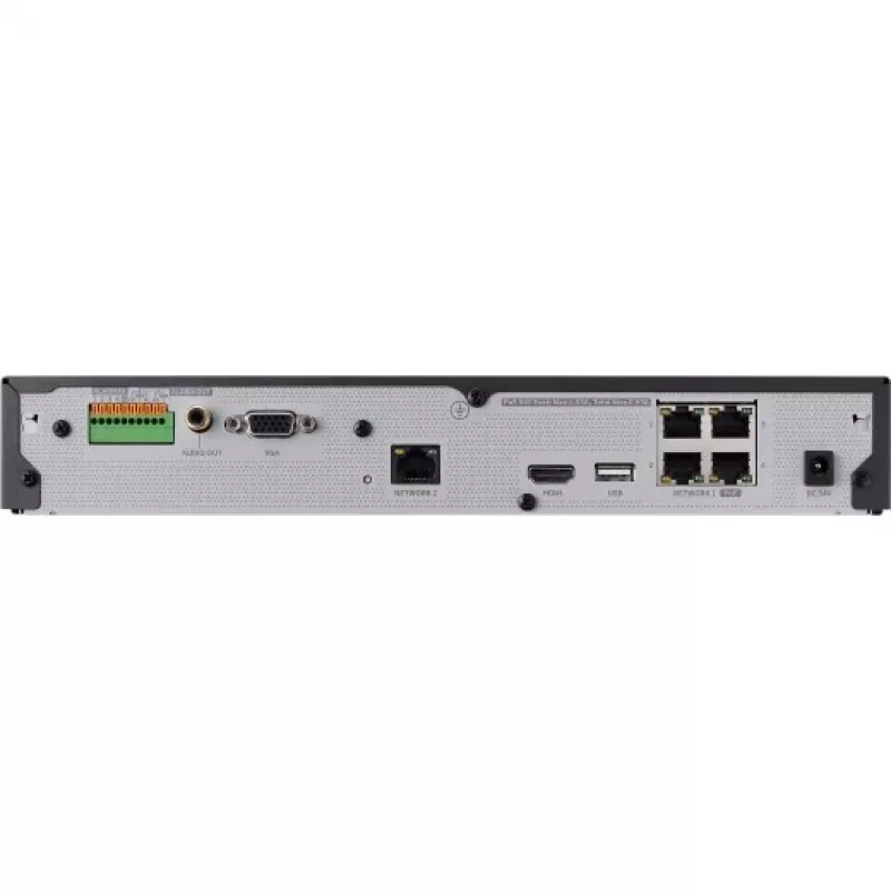 Tīkla videoreģistrators - 4 kanāli - 50Mb/s - 1x SATA - HDMI - bez HDD - PoE slēdzis