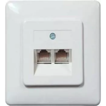 Modular Connection Box helos UAE 8/8 2-fold Flush-mounted Pearl balta