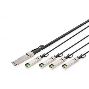 Digitus 40G QSFP+ uz 4XSFP+ tiešā savienojuma kabelis 3m