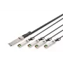 Digitus 40G QSFP+ uz 4XSFP+ tiešā savienojuma kabelis 3m