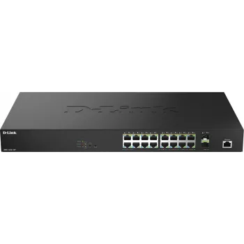 D-Link 18 portu 2.5G vairāku gigabitu PoE++ viedais pārvaldāmais slēdzis ar 2 x 10G SFP+ portiem