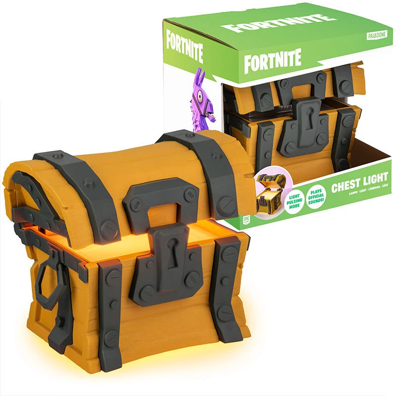 Galda lampa Paladone Fortnite Chest Light – tematisks LED jaunums