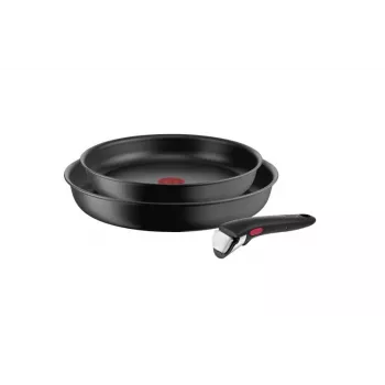 Cepešpannu komplekts Tefal L7649253 — 24 cm un 28 cm indukcijas, noņemams rokturis