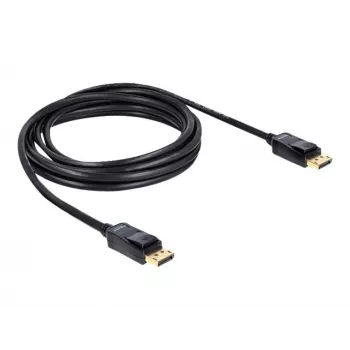 DisplayPort kabelis DeLOCK 82424 3m vīrietis-vīrietis zelta melns