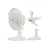Adler | Ventilators ar skavu | AD 7317 | Galda ventilators | Balts | Diametrs 15 cm | Ātrumu skaits 2 | 30 W