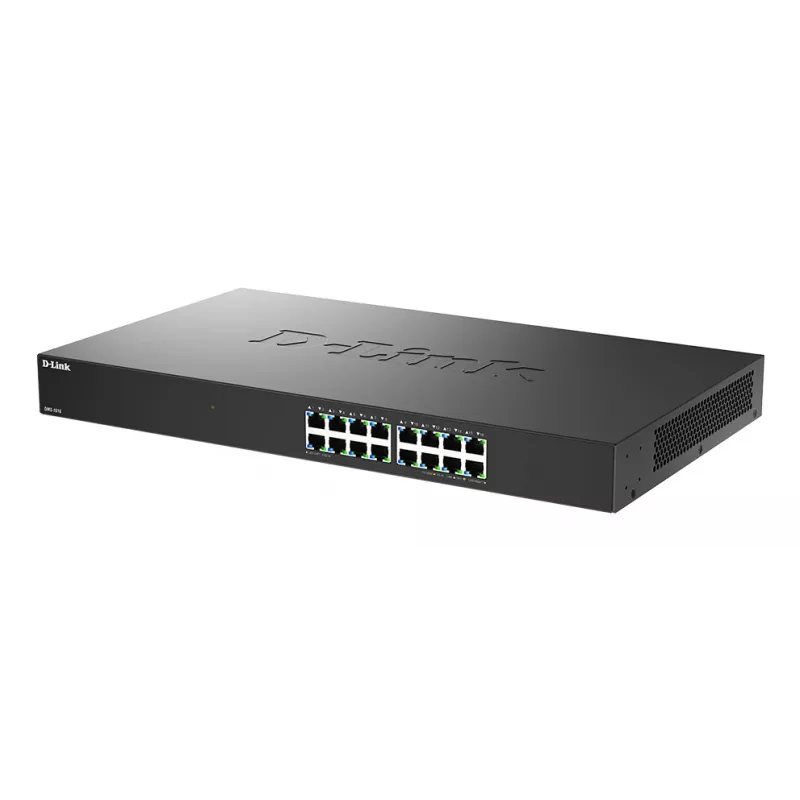 D-Link 16-Port 2.5G Multi-Gigabit Unmanaged Switch, Unmanaged, L2+, 2.5G Ethernet (100/1000/2500)