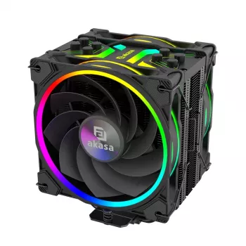 Akasa H4 Plus CPU dzesētājs + AR12 Reverse Blade ventilators