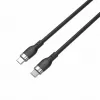 HYPER HyperJuice 240W Silikona USB-C uz USB-C kabelis (6 pēdas/2 m) - Melns