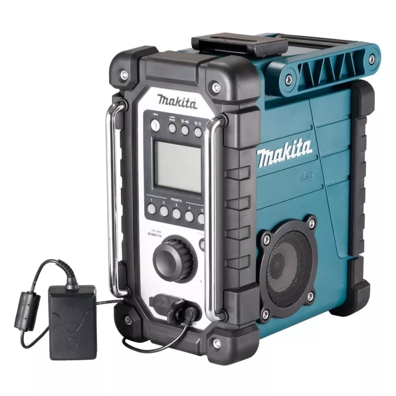 Būvlaukuma radio Makita DMR116 digitālais AM FM 3,5W tirkīza