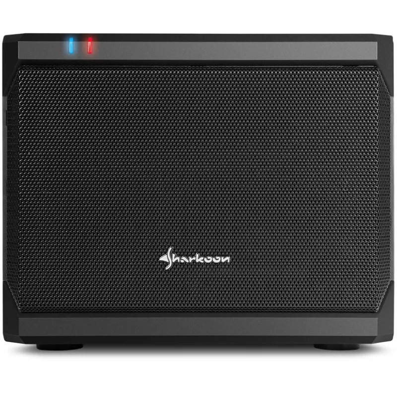 Sharkoon QB One Melns - Midi/Minitower ITX, Mini-ITX 3,5 - PC-/Server barošanas bloka dzesētājs - USB, USB 2.0, USB 3.0