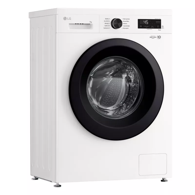 Veļas mazgājamā mašīna LG F2X10S7NWK — ar priekšējo ielādi, 600 mm platums, 540 mm dziļums, 890 mm augstums, 59 kg neto svars