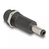 Adapter DELOCK DC 5.5 x 2.1 mm (female) to DC 5.5 x 2.5 mm (male), melns