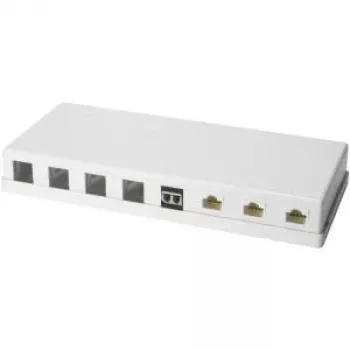 LOGILINK- Keystone Surface Mount Box 8 port UTP, balta, tukša (NK4035)