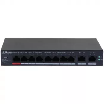 Dahua Technology DH-CS4010-8GT-110 tīkla komutators Pārvaldāms L2 Gigabit Ethernet (10/100/1000) Power over Ethernet (PoE) Melns