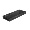 Lindy 4 Port HDMI 8K60 Splitteris ar audio, HDMI, 4x HDMI, 3,5 mm, 7680 x 4320 pikseļi, melns, metāls