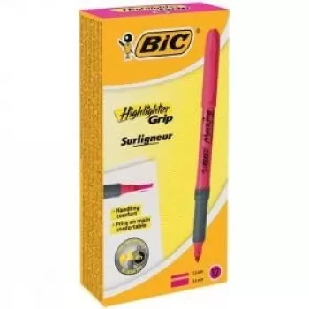 BIC Highlighter FLEX rozā, kaste 12 gab. 494879