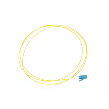 Extralink LC/UPC pigtails, vienmodas G.652D, 900µm PVC, 1 m, FTTH, dzeltens