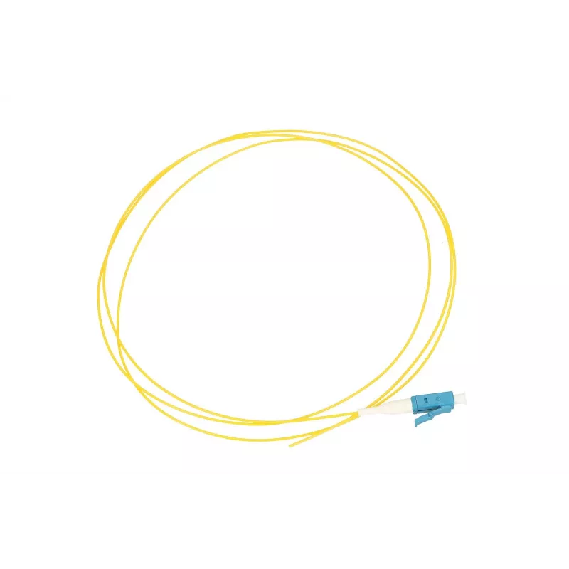 Extralink LC/UPC pigtails, vienmodas G.652D, 900µm PVC, 1 m, FTTH, dzeltens