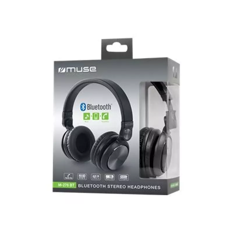Muse M-276BT austiņas/headset Vadu un bezvadu galvas saite Zvani/Mūzika Bluetooth Melns