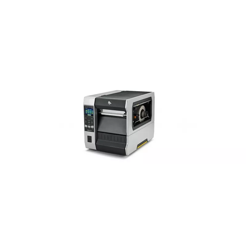 Etiķešu printeris Zebra ZT620 termiskā pārnese 203×203 DPI 168 mm drukas platums LCD 26 kg vadu un bezvadu Ethernet Bluetooth pelēks/melns